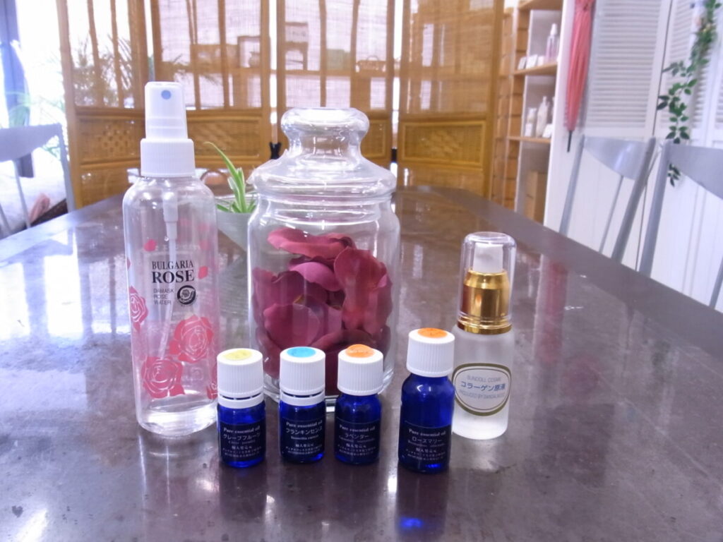 アロマ化粧水作りの材料一式